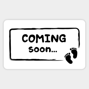 Baby coming soon Magnet